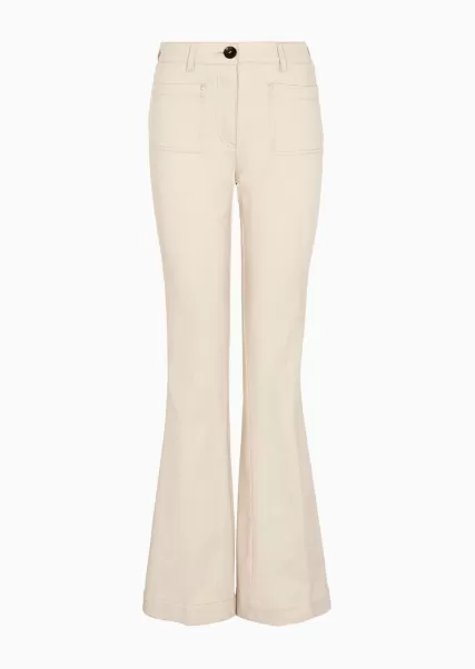 Pantalon En Denim De Coton Stretch Atelier 11 Rabais Jeans Femme White
