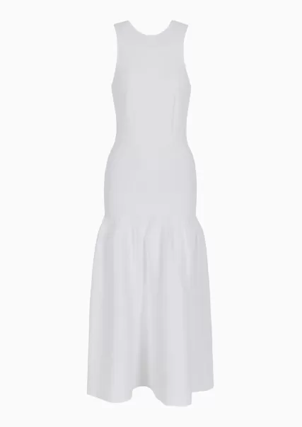 Robe Longue En Maille De Viscose White Robes Femme Achat Groupé