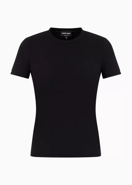 Femme Black Magique T-Shirt En Jersey De Viscose Stretch T-Shirts