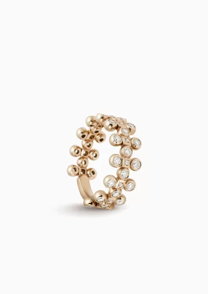 Bague Gioia En Or 18 Carats Et Diamants Gold Moderne Fine Jewellery Femme