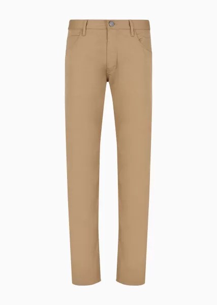 Jeans Brown Pantalon 5 Poches Coupe Classique En Coton Stretch Commande Homme