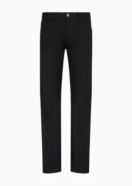 Polyvalent Black Jeans Homme Pantalon 5 Poches Coupe Classique En Coton Stretch