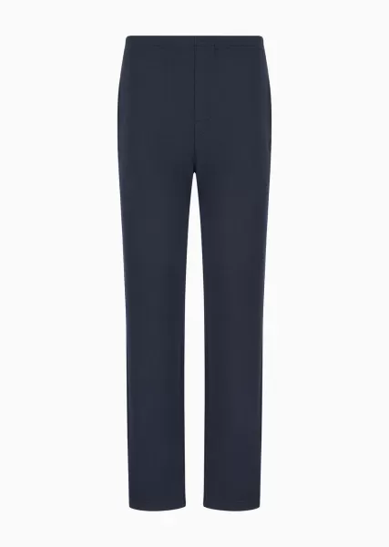 Navy Blue Homme Qualité Certifiée Pantalon Style Détente En Modal Stretch Vêtements De Détente