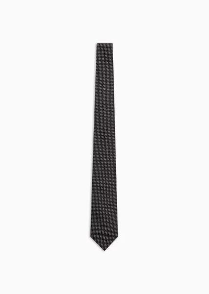 Prix Mini Homme Black Ties Cravate En Soie Jacquard