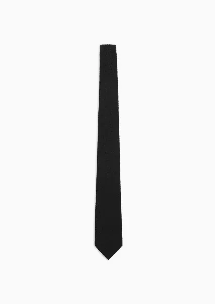 Homme Cravate En Mélange De Soie Jacquard Black Esthétique Ties