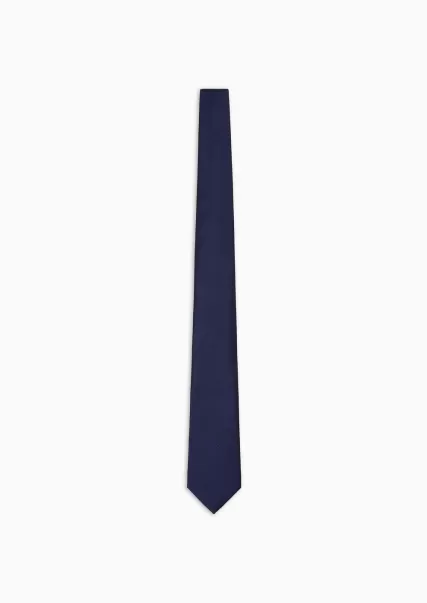 Hautement Qualifié Cravate En Pure Soie Blue Homme Ties