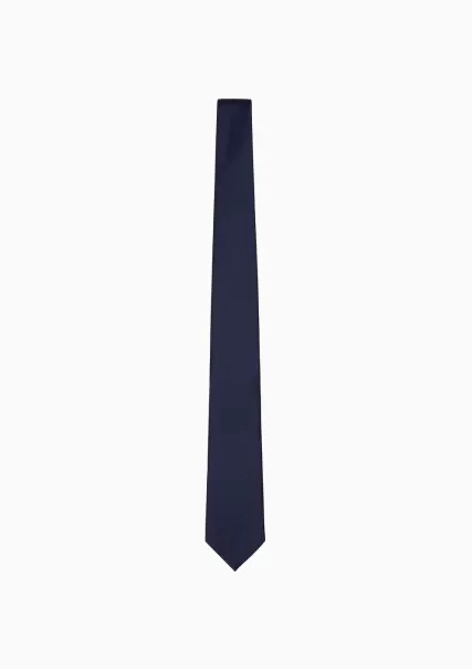 Navy Blue Cravate En Pure Soie Homme Ties Captivant